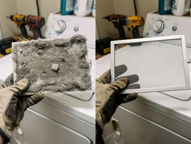Professional lint trap cleaning by Town 'n' Country Dryer Vent Cleaning in Town 'n' Country