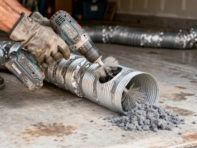 Professional duct cleaning by Town 'n' Country Dryer Vent Cleaning in Town 'n' Country