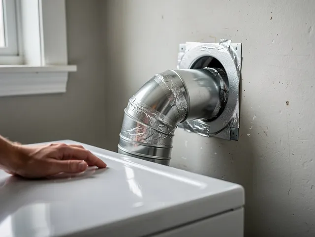 Town 'n' Country Dryer Vent Cleaning expert performing professional dryer vent repair and installation in Town 'n' Country