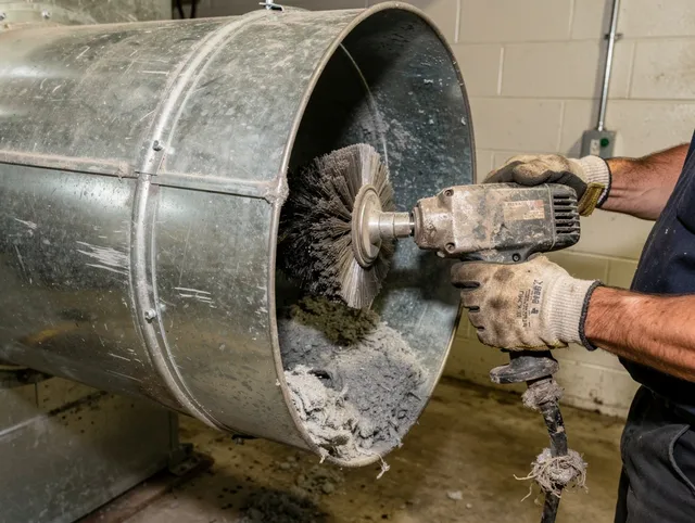 Industrial-grade dryer vent cleaning by Town 'n' Country Dryer Vent Cleaning in Town 'n' Country