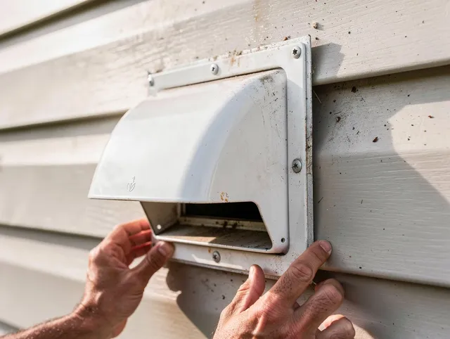 Town 'n' Country Dryer Vent Cleaning technician delivering thorough residential dryer vent cleaning service in Town 'n' Country